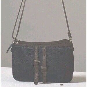 Vintage Rossetti Leather Purse,Crossbody,3 Compartments,1 Front Pocket